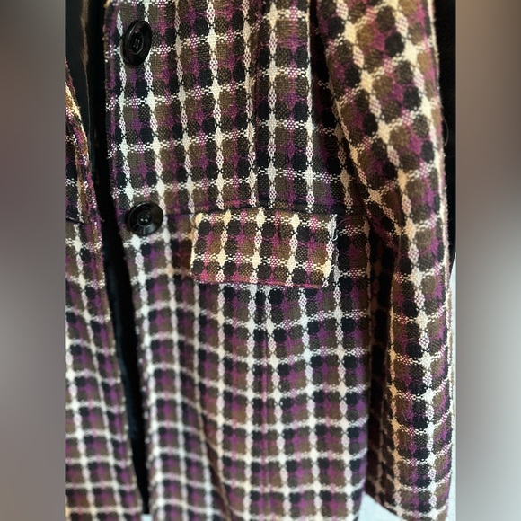 Plaid Lightweight Coat Jacket| Size XL - Picture 3 of 9